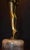 Metal Art Deco French Figural Dancer Table Lamp with Glass Globe, 1930 For Sale - Image 7 of 18
