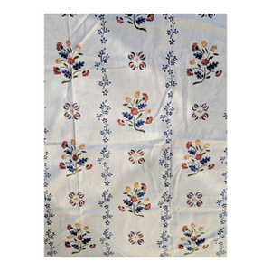 Vintage English Cottage Block Print Style Schumacher Fabric 1.8 Yards