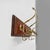 Italian Art Nouveau Wall Coat Rack in Wood and Brass, 1920s For Sale - Image 3 of 11
