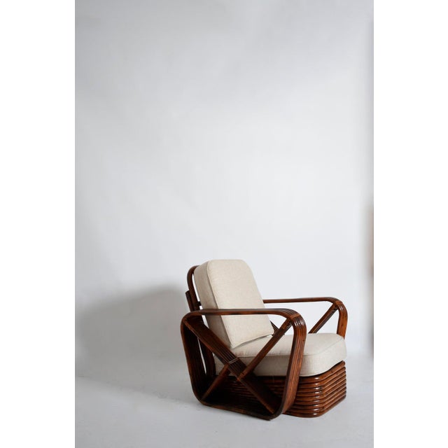 Vintage Rattan Lounge Chair, 1940s For Sale - Image 4 of 6