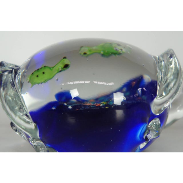 Vintage Italian Art Glass Sea Turtle Aquarium Paperweights - a Pair For Sale - Image 12 of 13