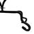 Vintage Spanish Renaissance Black Wrought Iron 3-Taper Candelabra For Sale - Image 4 of 4