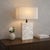 Early 21st Century Contemporary Indian White Mother of Pearl Table Lamp Base For Sale - Image 5 of 5