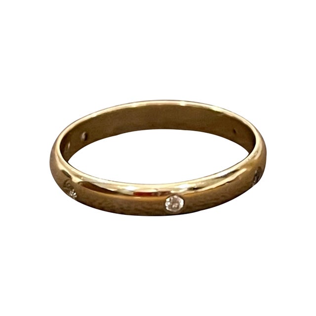 6 Flush Set Bezel Diamond Eternity Wedding Band in 18 Karat Yellow Gold For Sale - Image 16 of 18