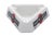 A French Martini & Rossi triangular ashtray. White Opalex is branded Martini & Rossi Sweet Vermouth on each side. Each...