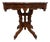 Antique Victorian Eastlake Marble Top Walnut Parlor Table For Sale