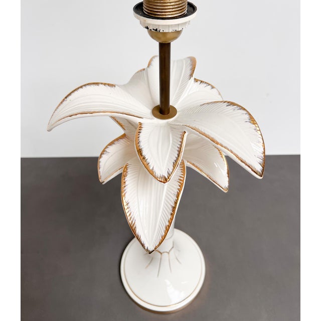 Gold Palm Tree Lamp by Tommaso Barbi, 1970s For Sale - Image 8 of 14