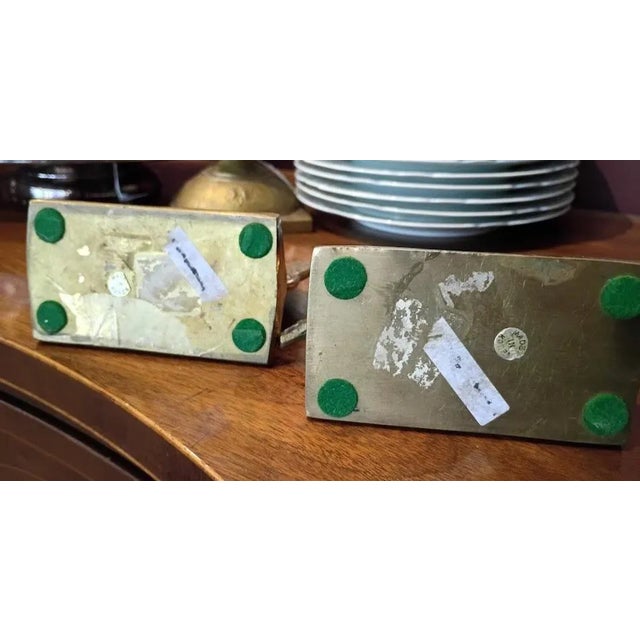 Late 20th Century Swordfish Nautical Brass Bookends For Sale In Baltimore - Image 6 of 6