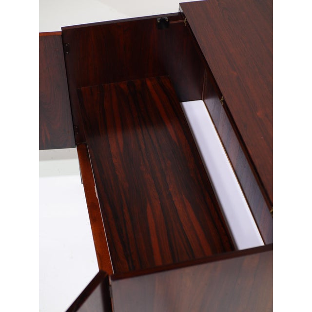 Brown Vintage Danish Bar Cabinet in Rosewood by Feldballes Møbelfabrik, 1960s For Sale - Image 8 of 16