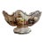 Vintage Bassano Italy Hand-Painted Majolica Pedestal Centerpiece Bowl For Sale