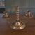 This vintage hand hammered copper three light candle holder exudes a unique Arts & Crafts Movement style, making it a...