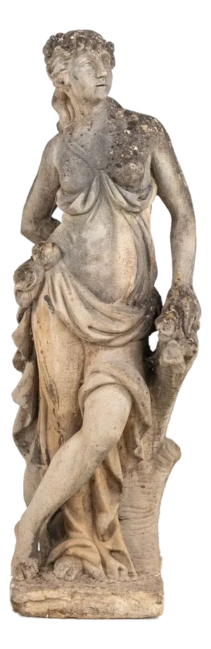 Large Winter Goddess of the Four Seasons Garden Figure, Italy, Late 20th C.