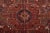Heriz Rug 9'8'' X 13'1'' Red Wool Vintage Tribal Hand-Knotted Oriental Carpet For Sale In Philadelphia - Image 6 of 15