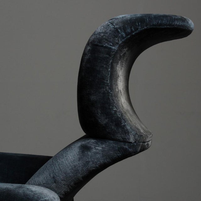 Sanluca Lounge Chairs in Blue Velvet by Achille & Pier Giacomo Castiglioni for Gavina, 1960, Set of 2 For Sale - Image 16 of 18