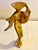 Set of 3 vintage cast iron figures with gilt finish, of Japanese women dancers inspired by the Awa Odori Festival in...