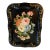 1960 Philadelphia Hand Painted Floral Tole Tray For Sale