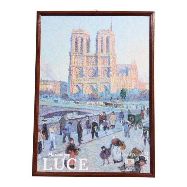 1986 Original Print "Le Quai Saint-Michel Et Notre-Dame", Maximilien Luce, Musée D'Orsay, Paris, France For Sale