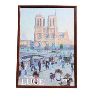 1986 Original Print "Le Quai Saint-Michel Et Notre-Dame", Maximilien Luce, Musée D'Orsay, Paris, France