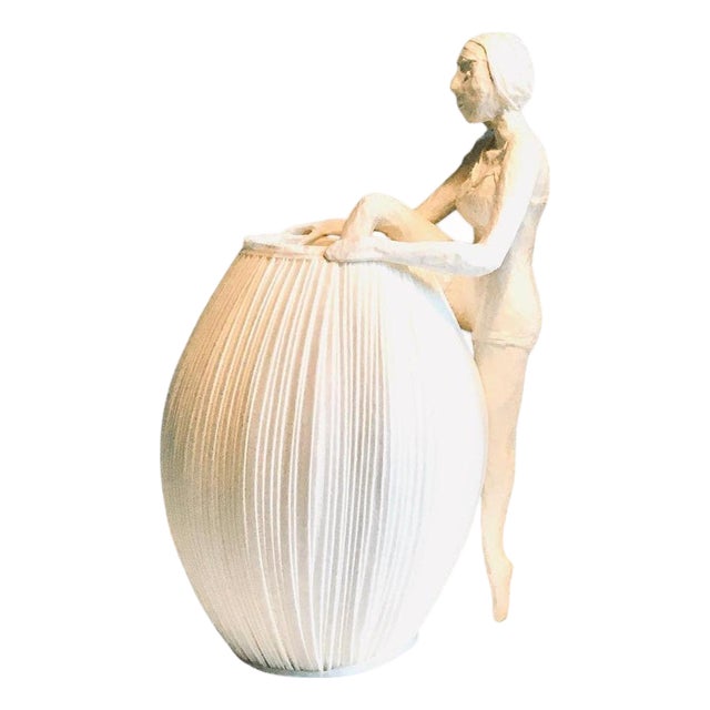 Mademoiselle Out of Her Dress Paper Light Sculpture by Papier À Êtres For Sale