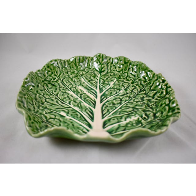 Bordallo Pinheiro Portuguese Green Cabbage Plates, S/2 Chairish