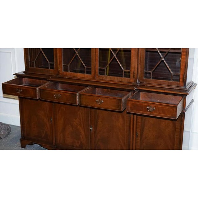 Georgian Breakfront Four Door Display Cabinet For Sale - Image 12 of 18