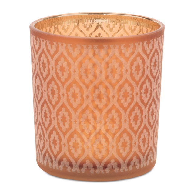 Kenneth Ludwig Chicago Geometric Patterned Votive Holder (Set of 3) For Sale - Image 4 of 4
