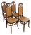 Thonet No. 17 Set of Four Bentwood Dining Chairs, Art Nouveau For Sale