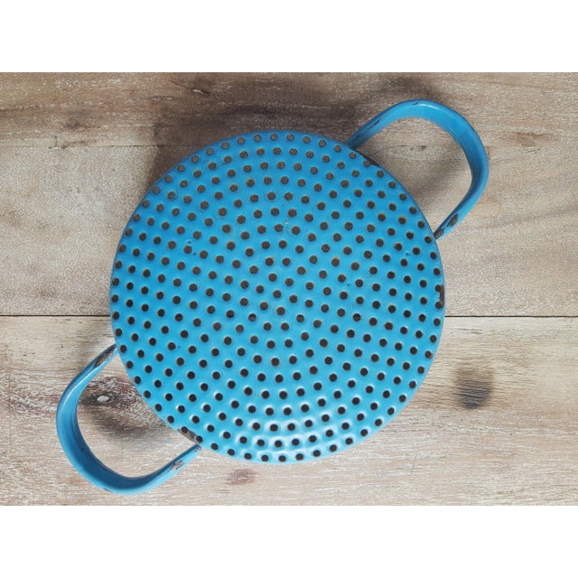 Vintage Enamel Colanders, 1950s, Set of 2 For Sale - Image 9 of 10