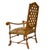 Mid 20th Century Mid 20th Century Pair Walnut Fireside High Back- Long Arm Chairs For Sale - Image 5 of 7