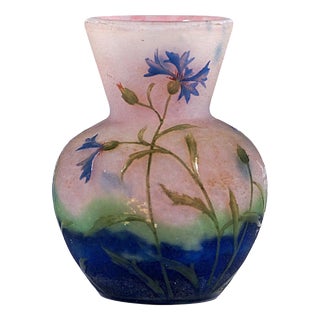 Art Nouveau Cameo Vase from Daum Nancy, France, 1910 For Sale