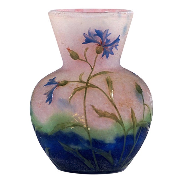 Art Nouveau Cameo Vase from Daum Nancy, France, 1910 For Sale
