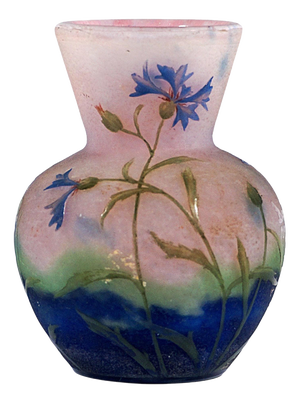 Art Nouveau Cameo Vase from Daum Nancy, France, 1910