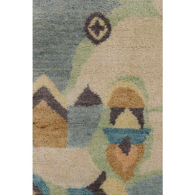 Ivory Contemporary Art Deco Polychromatic Geometric Wool Rug by Rug & Kilim, India For Sale - Image 8 of 12