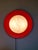 Space Age Round Wall Sconces in Orange Lacquered Metal and White Opaline Glass, 1960s, Set of 2 For Sale - Image 10 of 18