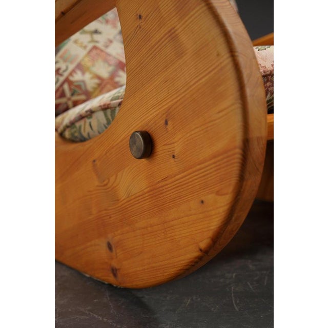 Scandinavian Rocking Chair in Pine For Sale - Image 6 of 18