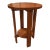 Crafters and Weavers Mission Style Oak Round End Table - Michael's Cherry For Sale