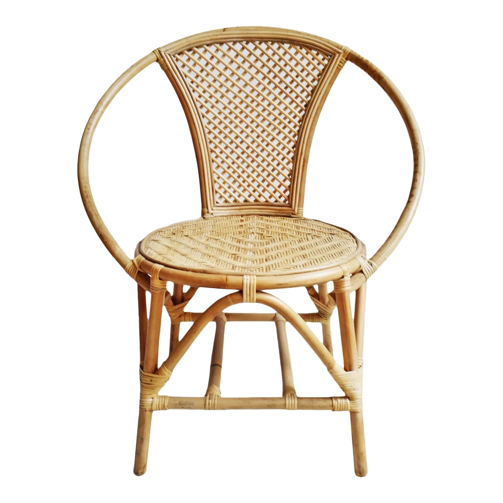 Delia Retro Style Ring Dining Chair | Chairish