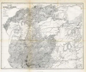 Antique Map of the District of Boemi Agoeng by Stemler, 1875