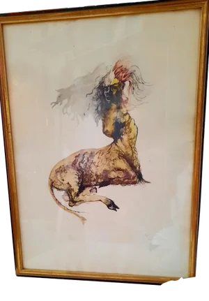 Print by Leonor Fini, 1950s