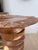 Late 20th Century Late 20th Century Organic Live Edge Solid Wood Pedestal Side Table For Sale - Image 5 of 12