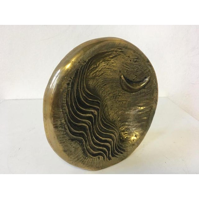 Postmodern Abstract Moon Sculpture in Bronze by Maurizio Bonora, Italy, 1985 For Sale - Image 3 of 18