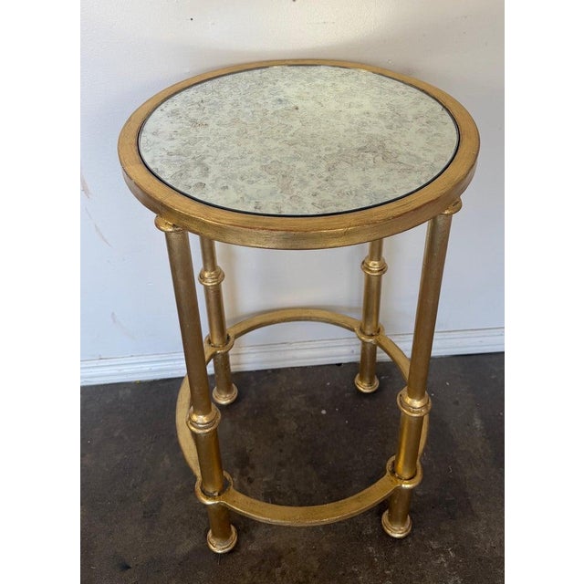 From the exclusive collection of Miamar Home, a chic and elegant Italian Neoclassical round side table, a timeless...