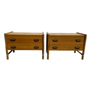 1970s Pair of Vintage Nightstands by McGuire For Sale