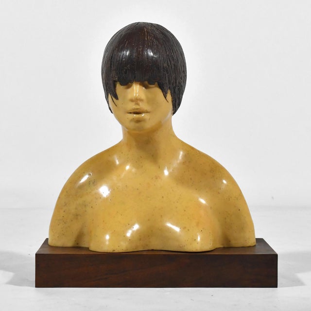 Modern Frank Gallo Female Bust Sculpture For Sale - Image 3 of 12