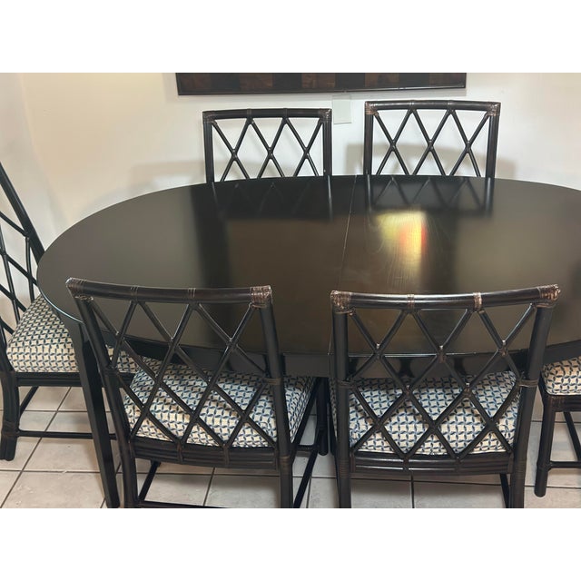 Wood McGuire Dinning Room Set With Extension For Sale - Image 7 of 12