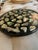 Vintage Abalone Shell Mosaic Round Tray - Design Gifts International - Black Lacquer - Mid-Century Coastal For Sale - Image 4 of 7