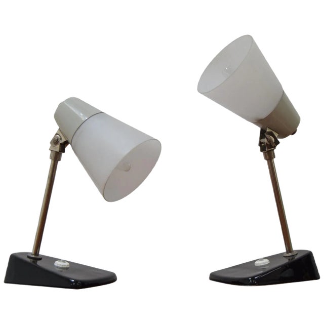 Mid-Century Table Lamps, 1970s, Set of 2 For Sale