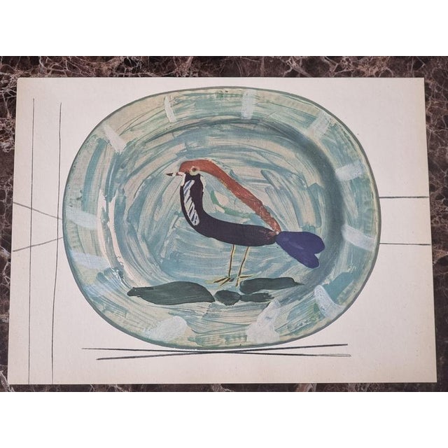 Print Depicting Pablo Picasso Vallauris Plate with Bird from Albert Skira, Mid-20th Century For Sale - Image 6 of 7