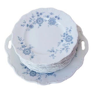 Vintage German Dessert Service by Seltmann Weiden, Set of 8 For Sale