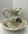 Mid 20th Century Vintage Victorian Style Ceramic Pitcher & Wash Basin Set – Courting Couple Motif, Gold Gilt For Sale - Image 5 of 11